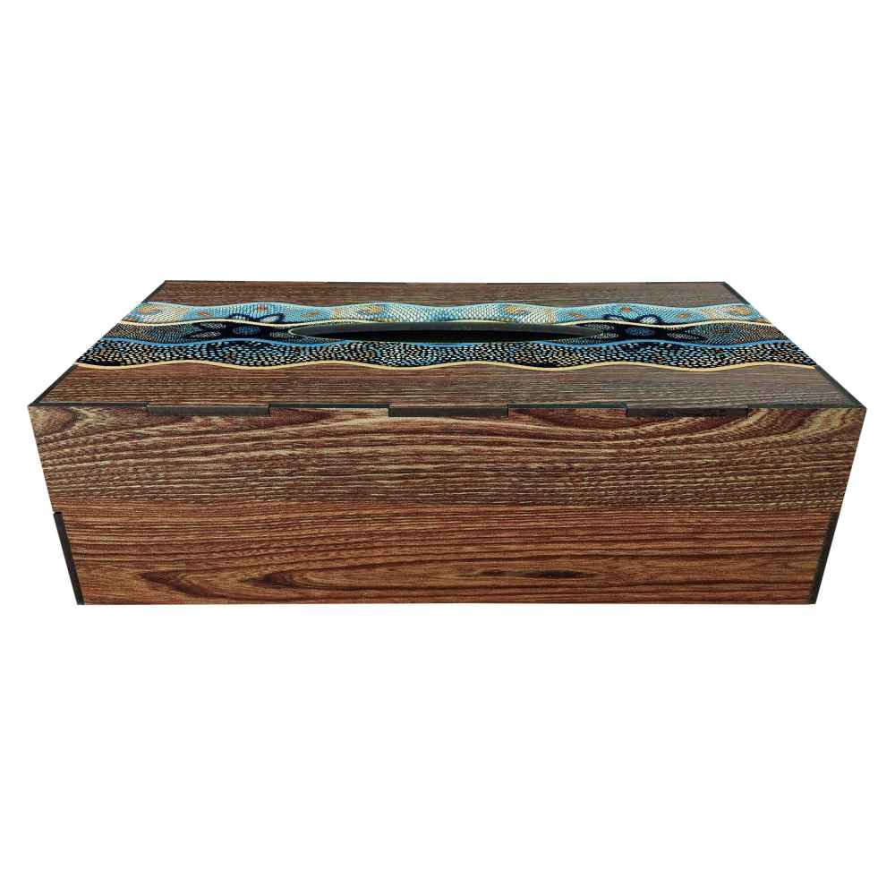 غطاء علبة مناديل خشبي ريفي – داريا
