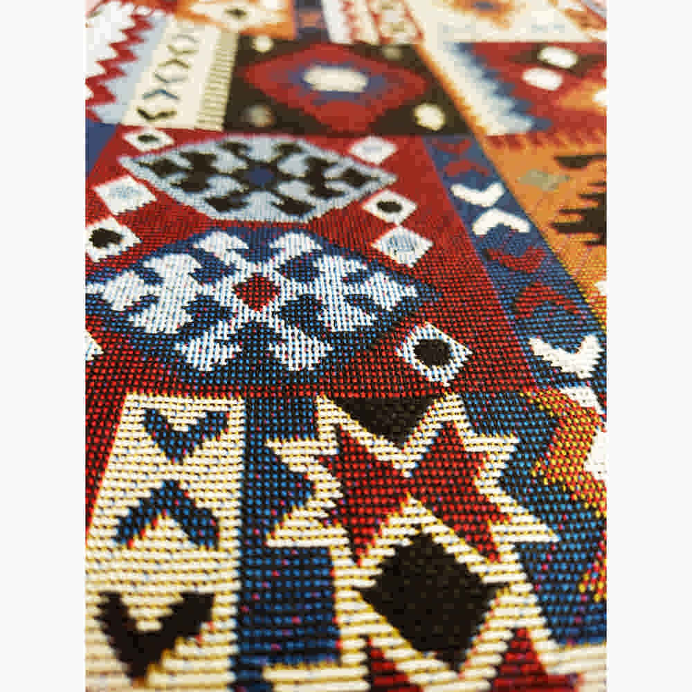 سجادة أرضية داخلية كبيرة على الطراز البوهيمي الإيراني هما