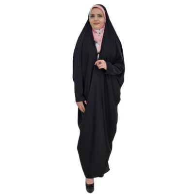 شادر حجاب إسلامي عربي أسود بكم للنساء للصلاة – سحر