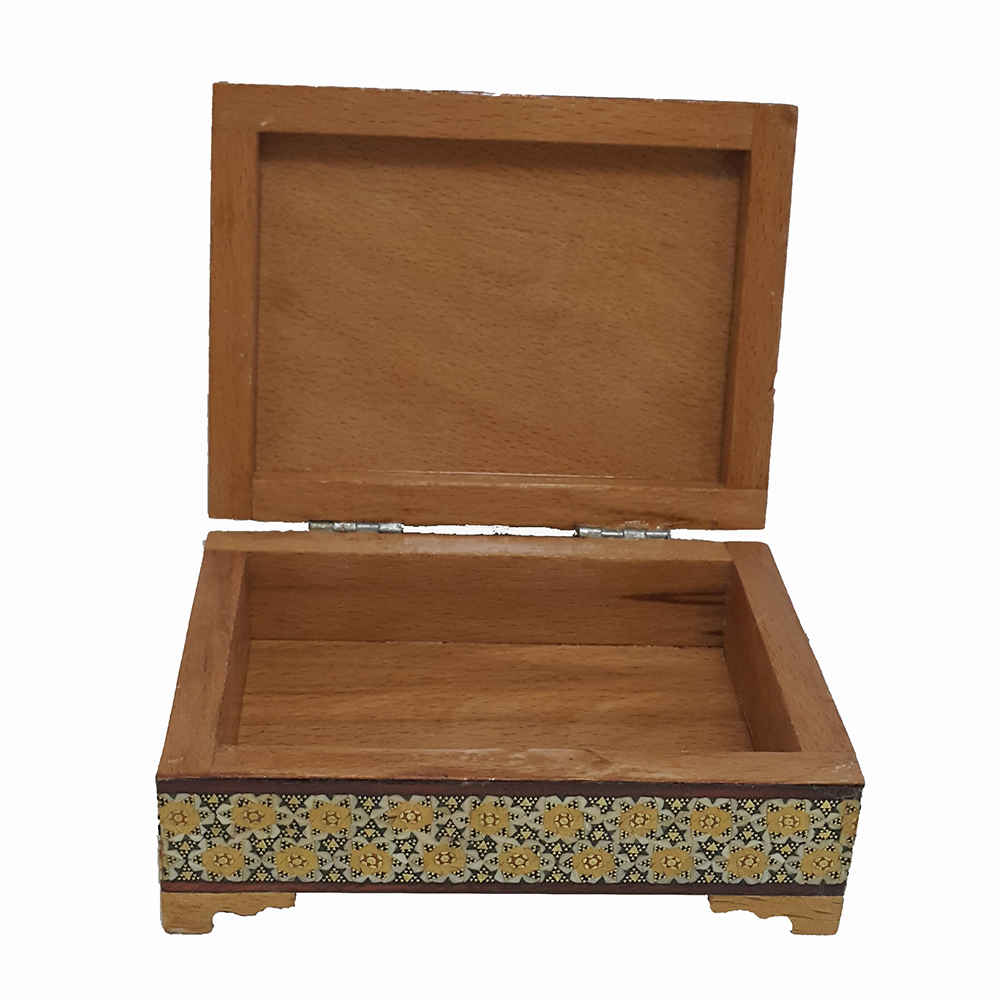 حامل قلم خشبي إيراني مصنوع يدويًا للمكتب – فن خاتمكاري الأنيق، نقاشي