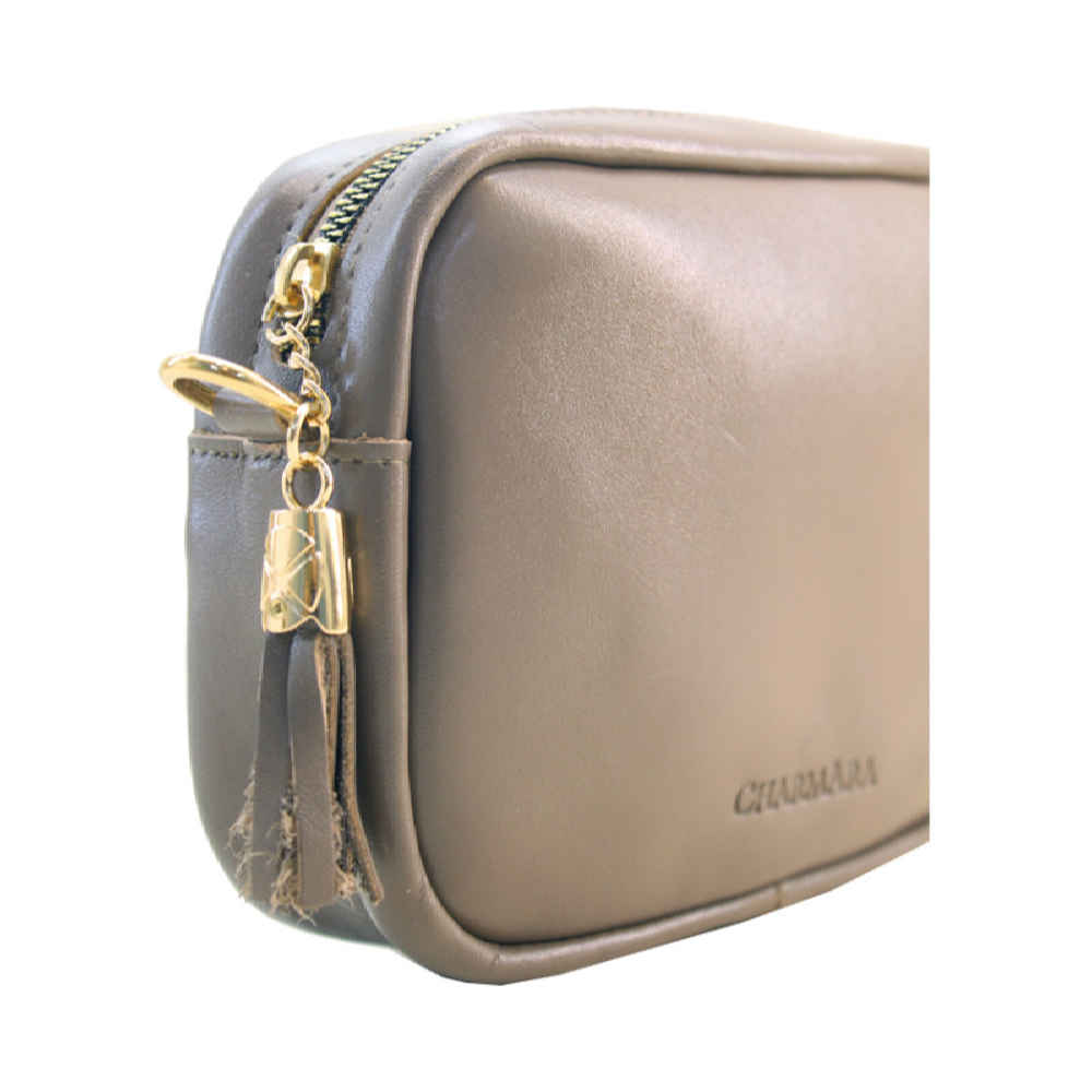 حقيبة كروس بودي فاخرة من الجلد المصنوع يدويًا – إصدار عسل