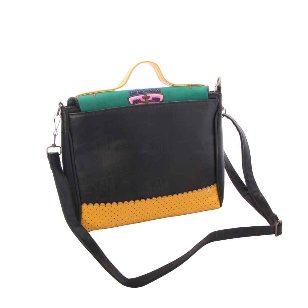 حقيبة كتف جلدية مصنوعة يدويًا – بهار فارسي