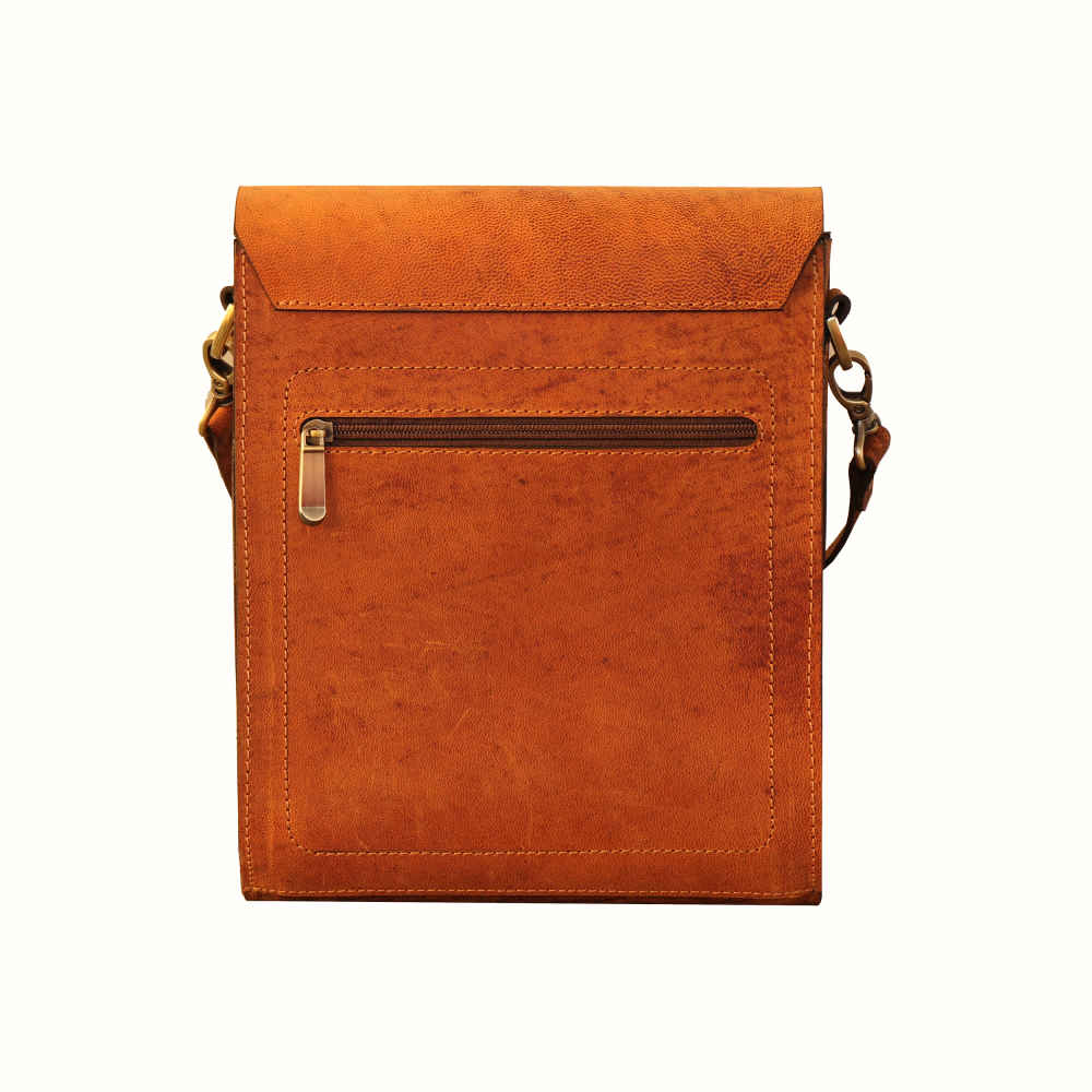 حقيبة كروس بودي فاخرة من الجلد المصنوع يدويًا – إصدار هوني