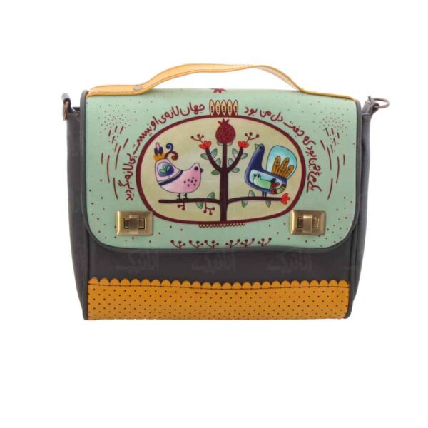 حقيبة كتف جلدية فارسية – لاله، أناقة مصنوعة يدويًا