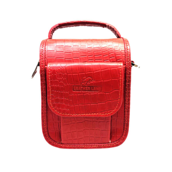 حقيبة كتف جلدية فاخرة - مصنوعة يدويًا نموذج سرخ