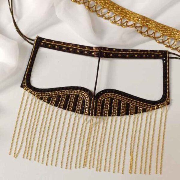 البرقع الخليجي يدوية الصنع بالماس - نموذج سنا