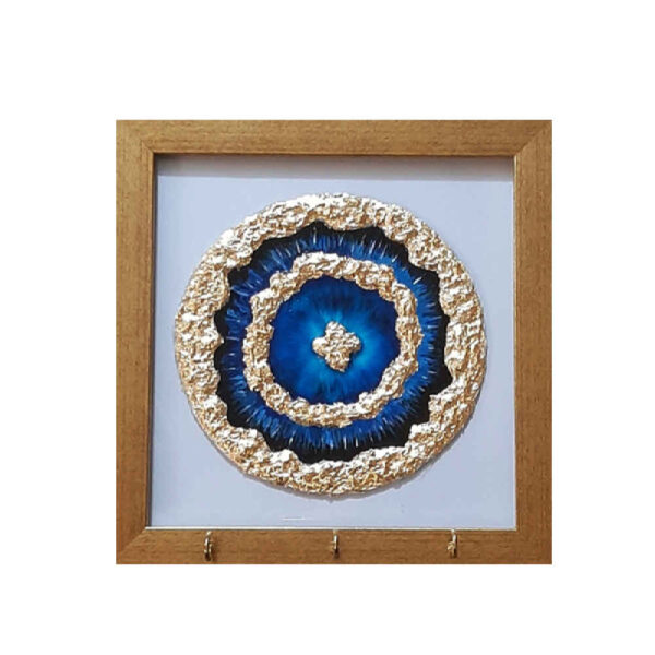 حامل مفاتيح جداري مزخرف بتصميم عين الحسد ٧٨