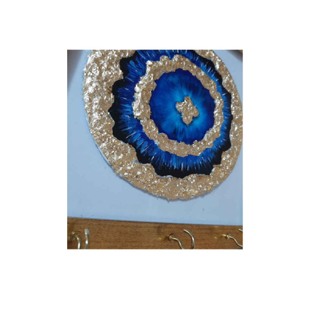 حامل مفاتيح جداري مزخرف بتصميم عين الحسد ٧٨