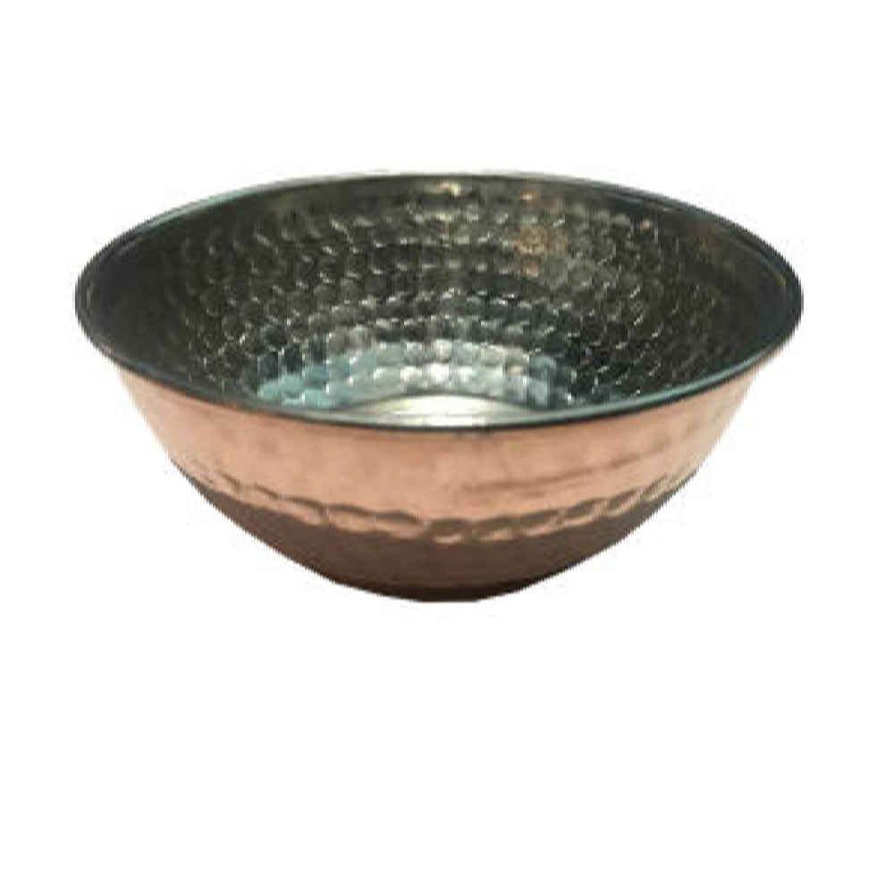 وعاء عشاء نحاسي مطروق تقليديًا - يگانه