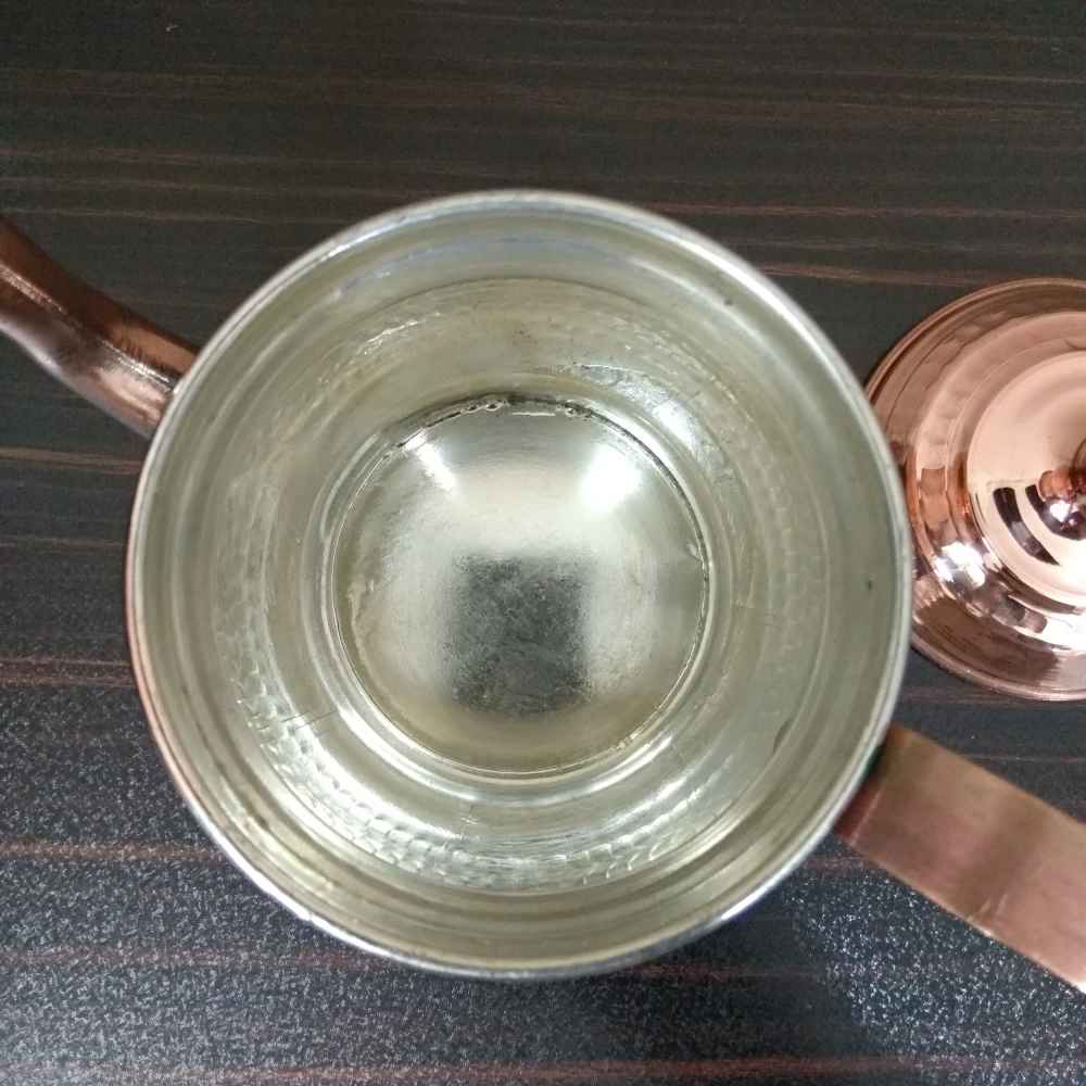 إبريق شاي نحاسي مطروق إيراني مصنوع يدوياً تانين