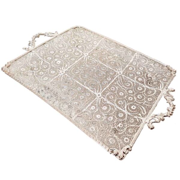 صينية فضية إيرانية بتقنية الماليله كاري - موديل جاويد