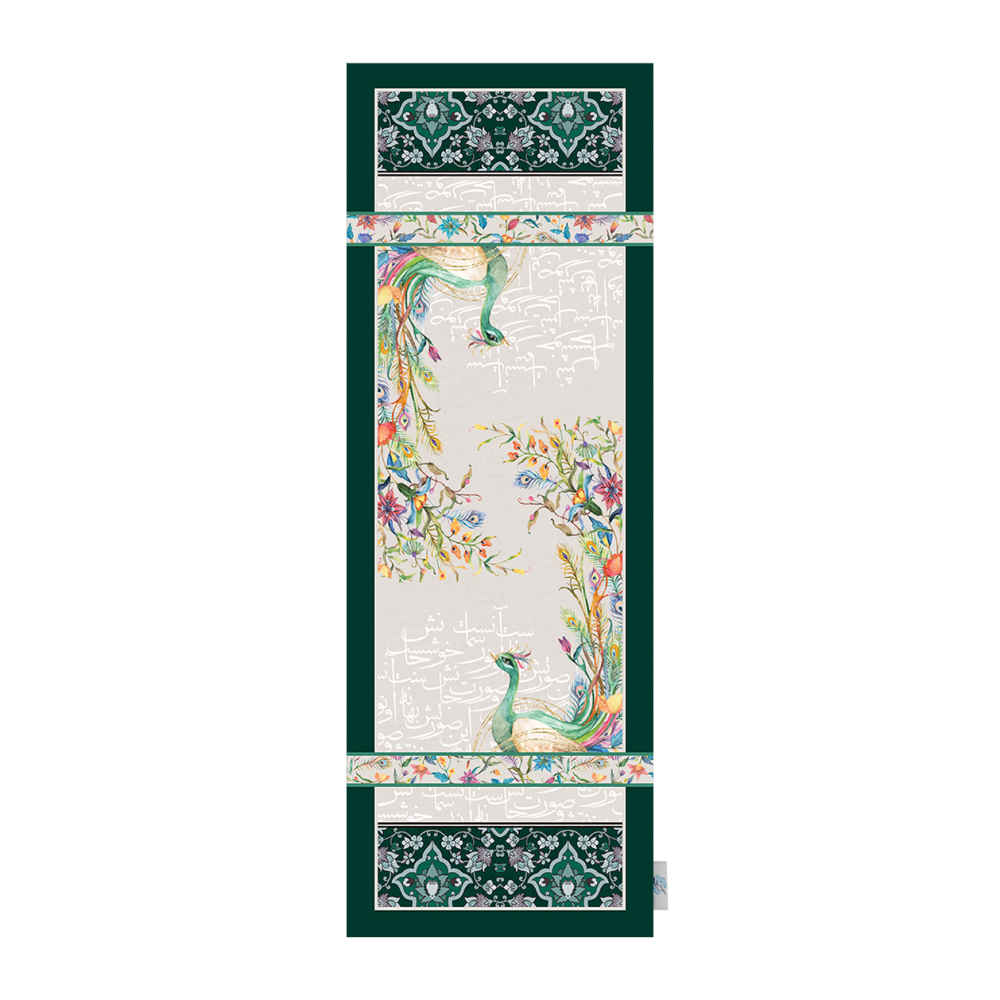 عداء طاولة حريري أخضر إيراني من نوع تاووس