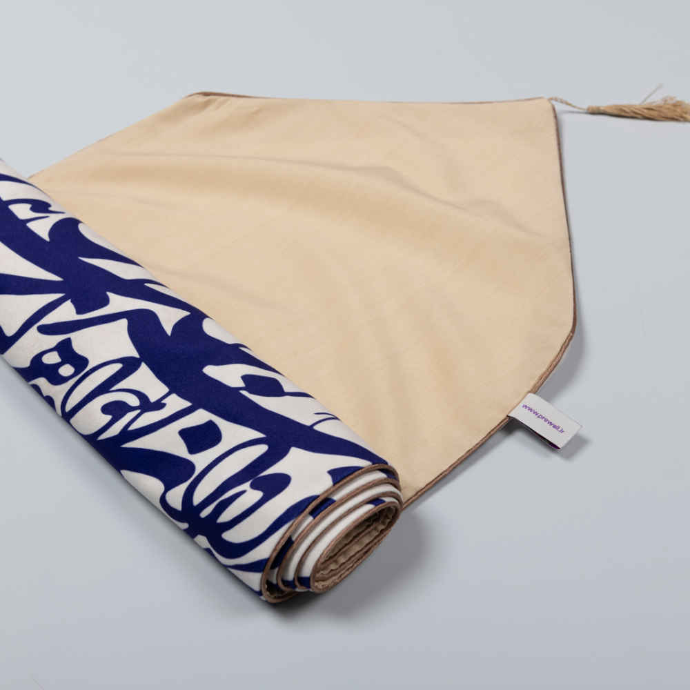 عداء طاولة حريري إيراني بلون أبيض من نموذج صفا