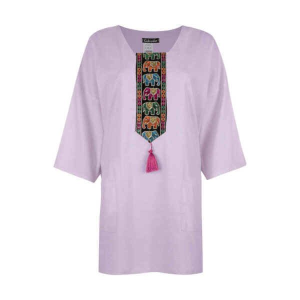 تونيك إيراني ستايل نسائي أرجواني موديل سونا