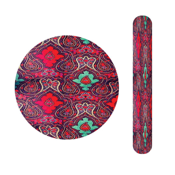 مجموعة ملف أظافر معدني ومرآة بنمط إيراني سرخابي