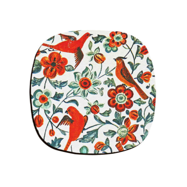 مجموعة كوسترات مع تصميم فني مستوحى من البلبل الفارسي