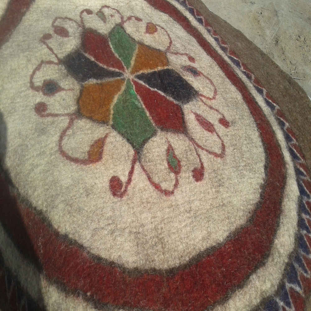 سجاد صوف إيراني مرقع 100% طبيعي ومصنوع يدويًا ريحان