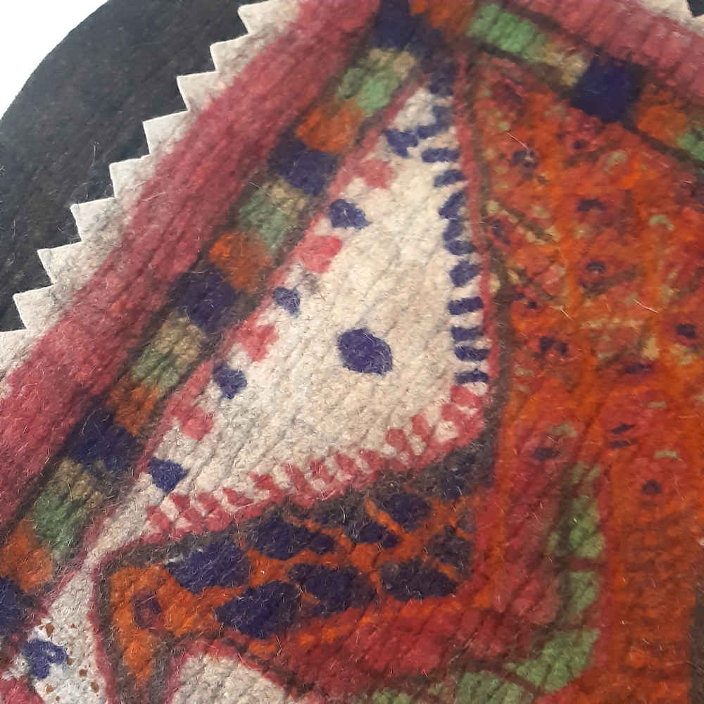 سجاد صوف إيراني مرقع 100% طبيعي ومصنوع يدويًا تافوس