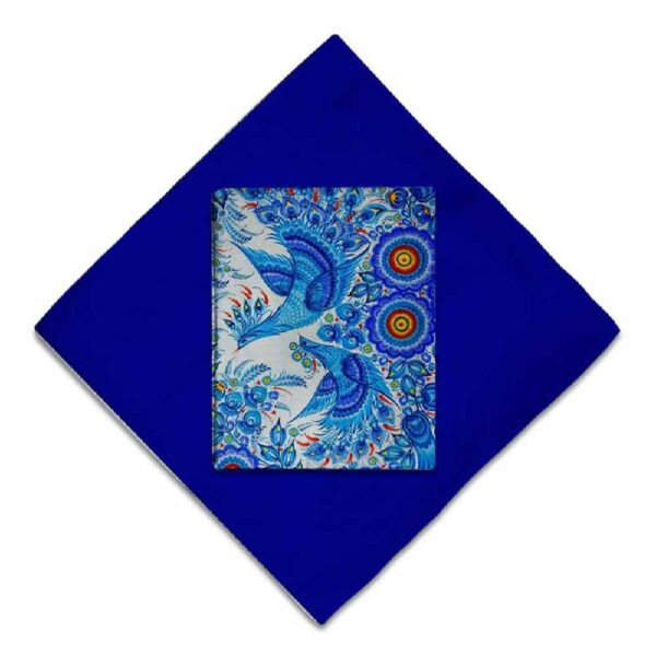 سجادة صلاة محمولة للمسلمين بحجم جيب ومحمولة سجادة زرقاء داكنة