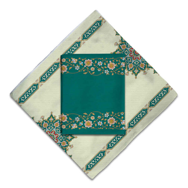 سجادة صلاة محمولة للمسلمين بحجم جيب ومحمولة سجادة إسلیمي خضراء