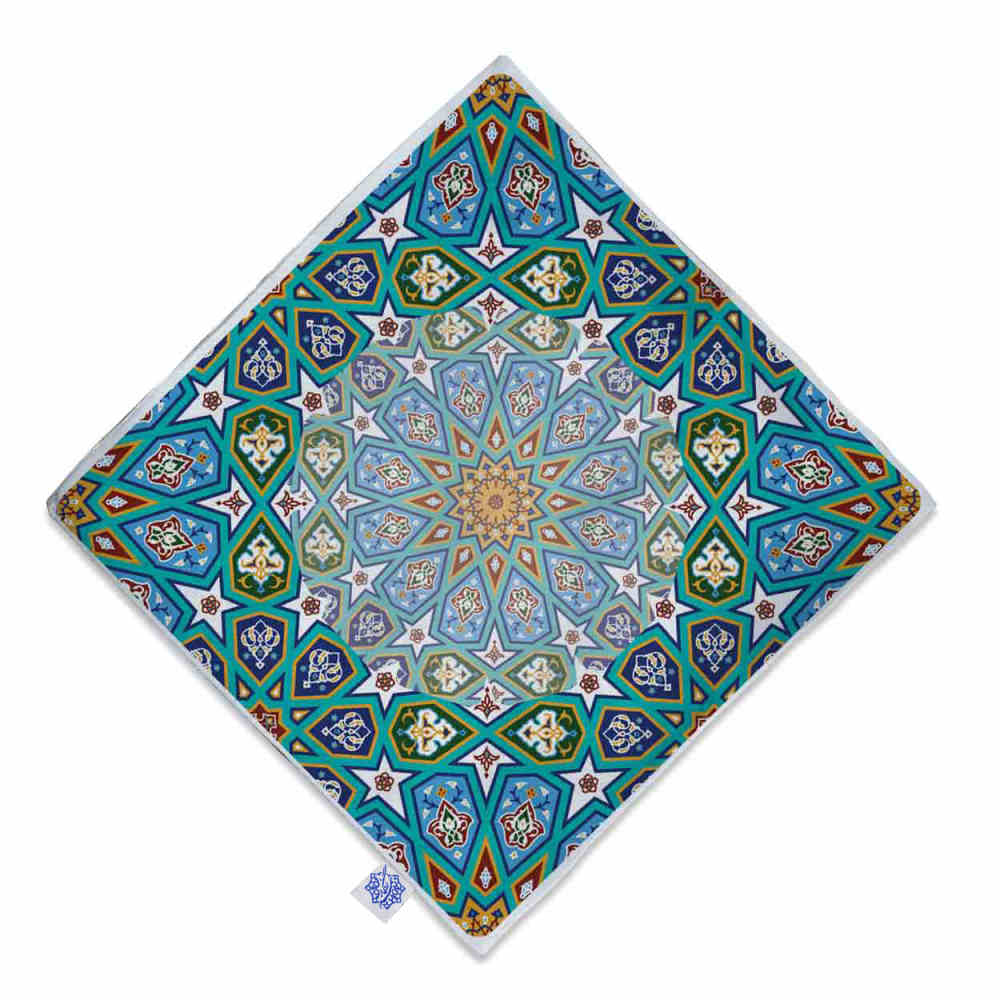 سجادة صلاة محمولة للمسلمين بحجم جيب ومحمولة سجادة إسلیمي زرقاء