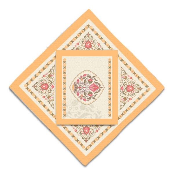 سجادة صلاة محمولة للمسلمين بحجم جيب ومحمولة سجادة إسلیمي باللون الكريم