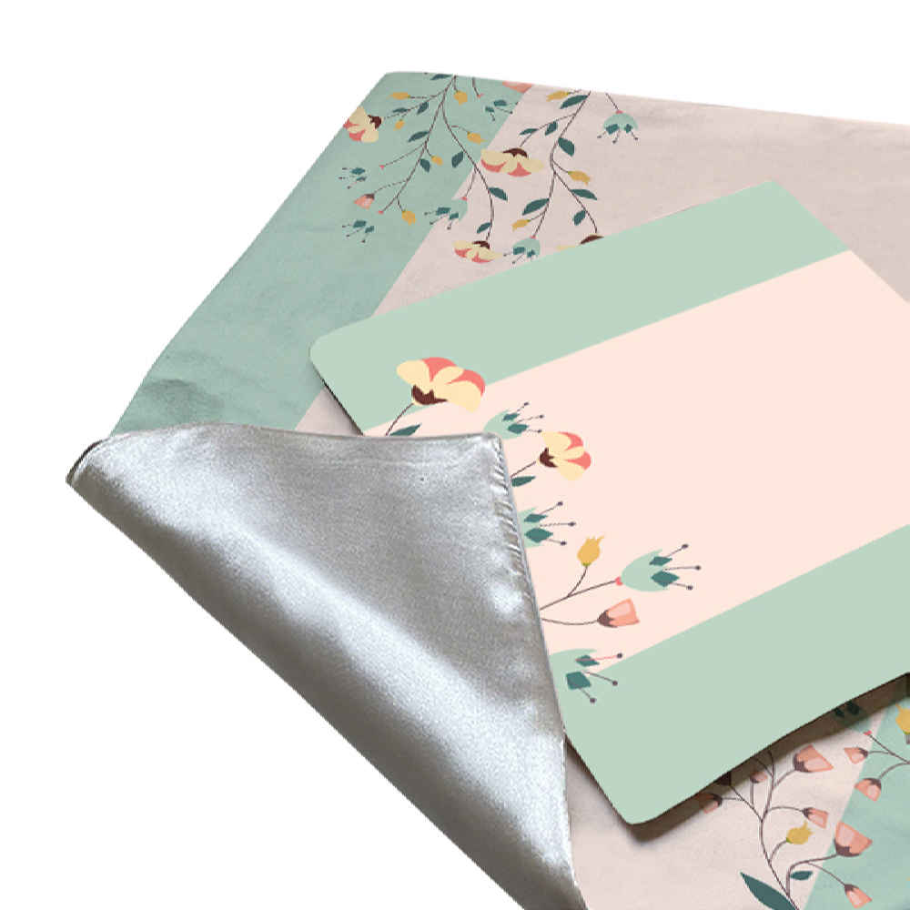 سجادة الصلاة الإسلامية بالمخمل الخفيف الساجدة بتصميم الإسليمي الوردي