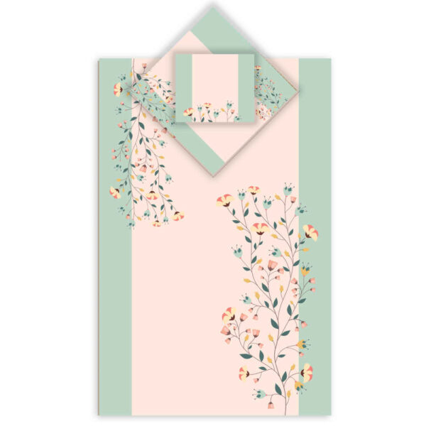 سجادة الصلاة الإسلامية بالمخمل الخفيف الساجدة بتصميم الإسليمي الوردي