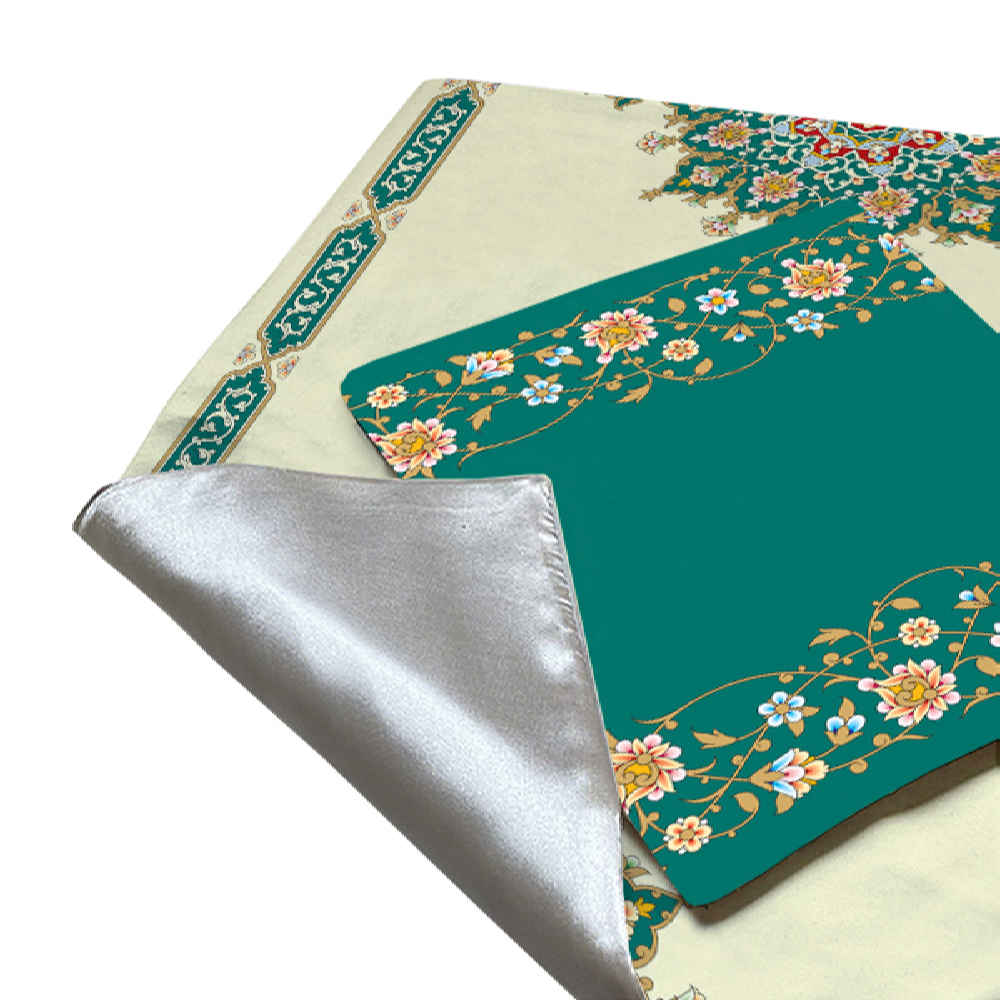 سجادة الصلاة الإسلامية بالمخمل الخفيف الساجدة بتصميم الإسليمي