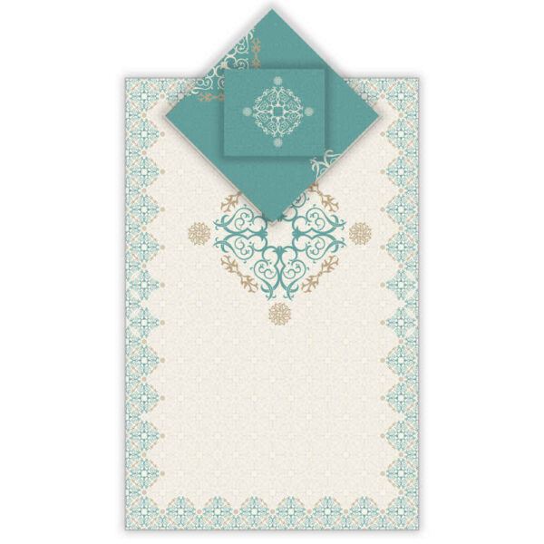 سجادة الصلاة الإسلامية بالمخمل الخفيف الأبيض