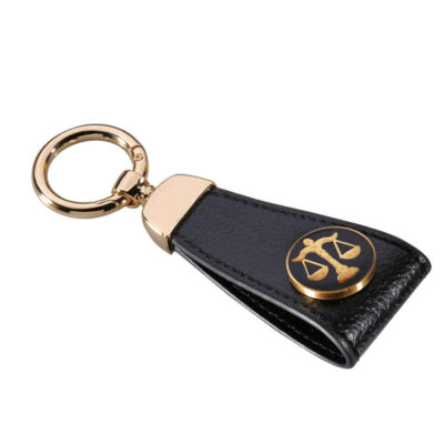 Iranian Leather Keychain Model Mah Mehr