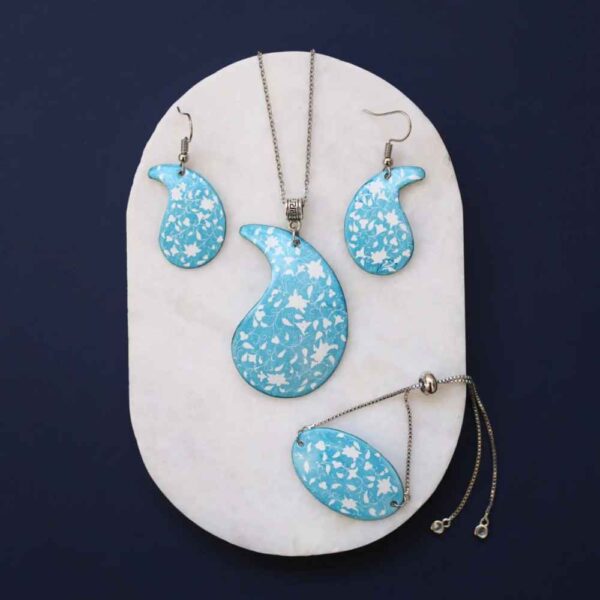 مجموعة مجوهرات إيرانية من ميناکاری موديل دريا