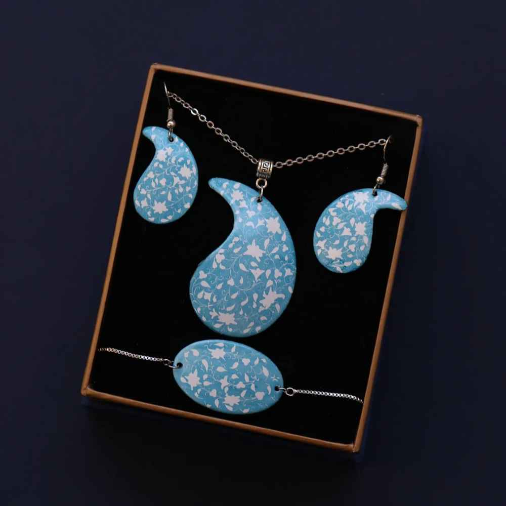 مجموعة مجوهرات إيرانية من ميناکاری موديل دريا