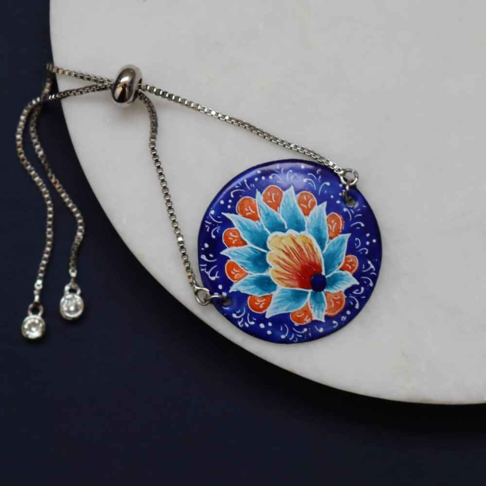 مجموعة مجوهرات إيرانية من ميناکاری موديل لوتس