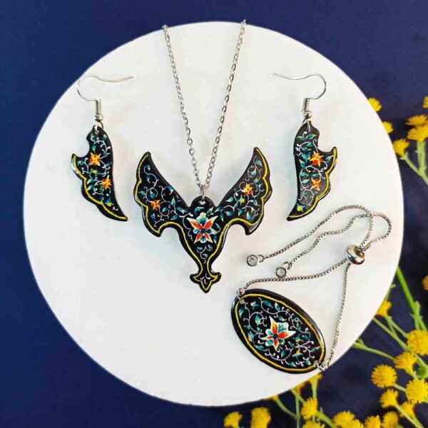 مجموعة مجوهرات إيرانية من ميناکاری موديل مشكين