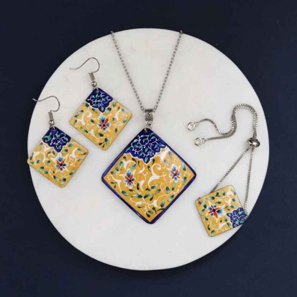 مجموعة مجوهرات إيرانية من ميناکاری موديل روشناك