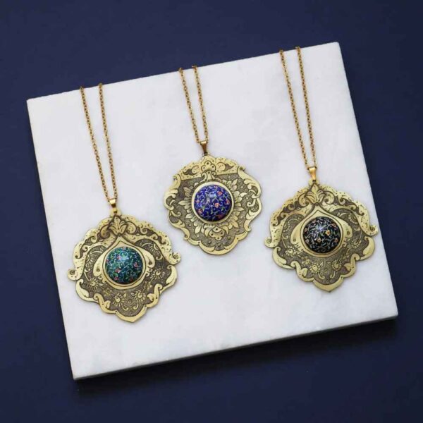 قلادة ميناكاري إيرانية فنية - لونا