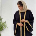 عباية تقليدية للنساء بأكمام فضفاضة وقماش ناعم