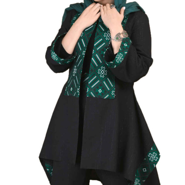 مجموعة مانتو إيراني مع بنطلون موديل زرين