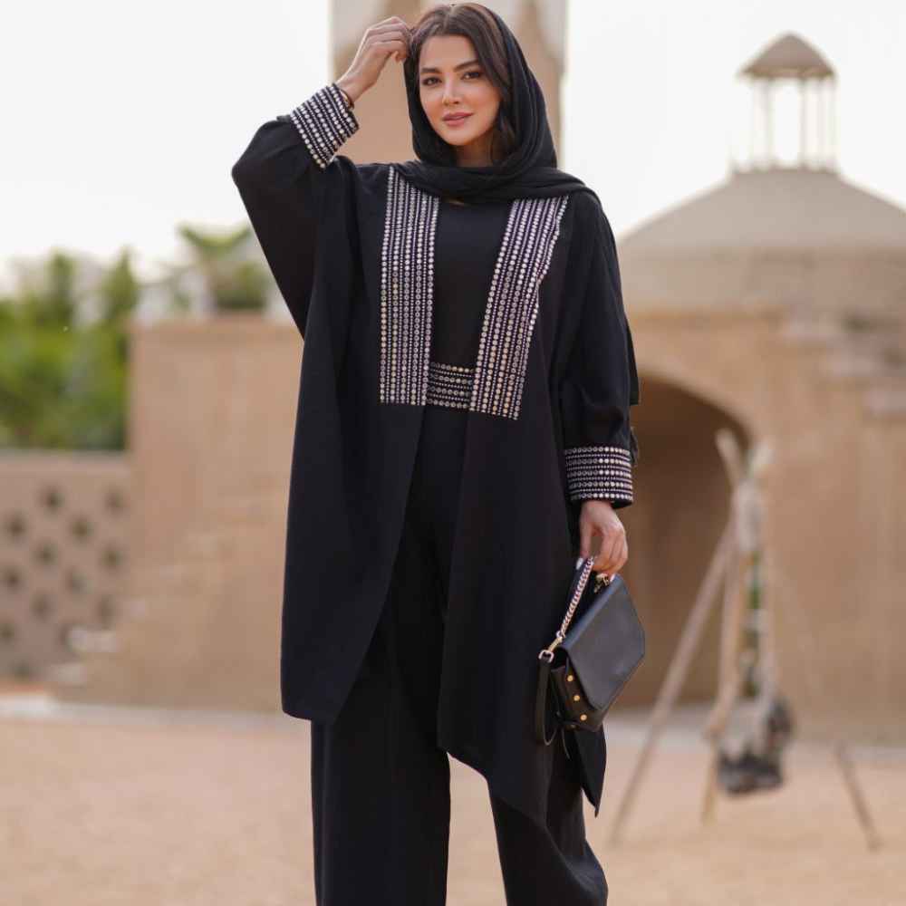 مجموعة مانتو إيراني مع بنطلون موديل أسرا