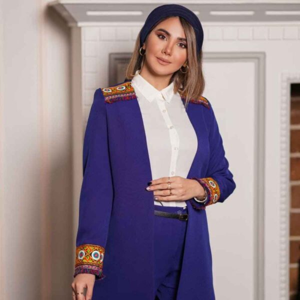 مجموعة مانتو إيراني مع بنطلون موديل تراثي