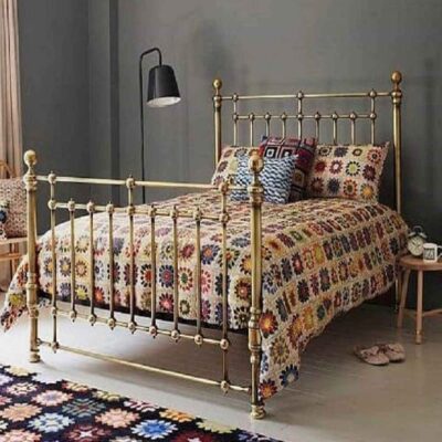 مفرش سرير كروشيه من القطن – بطانية ملونة بأسلوب أفغاني – أريزو
