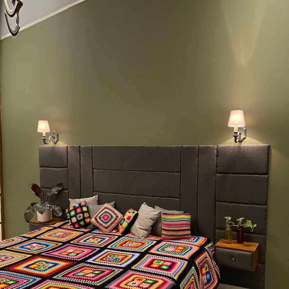 مفرش سرير كروشيه من القطن – بطانية ملونة بأسلوب أفغاني عصري – تابان