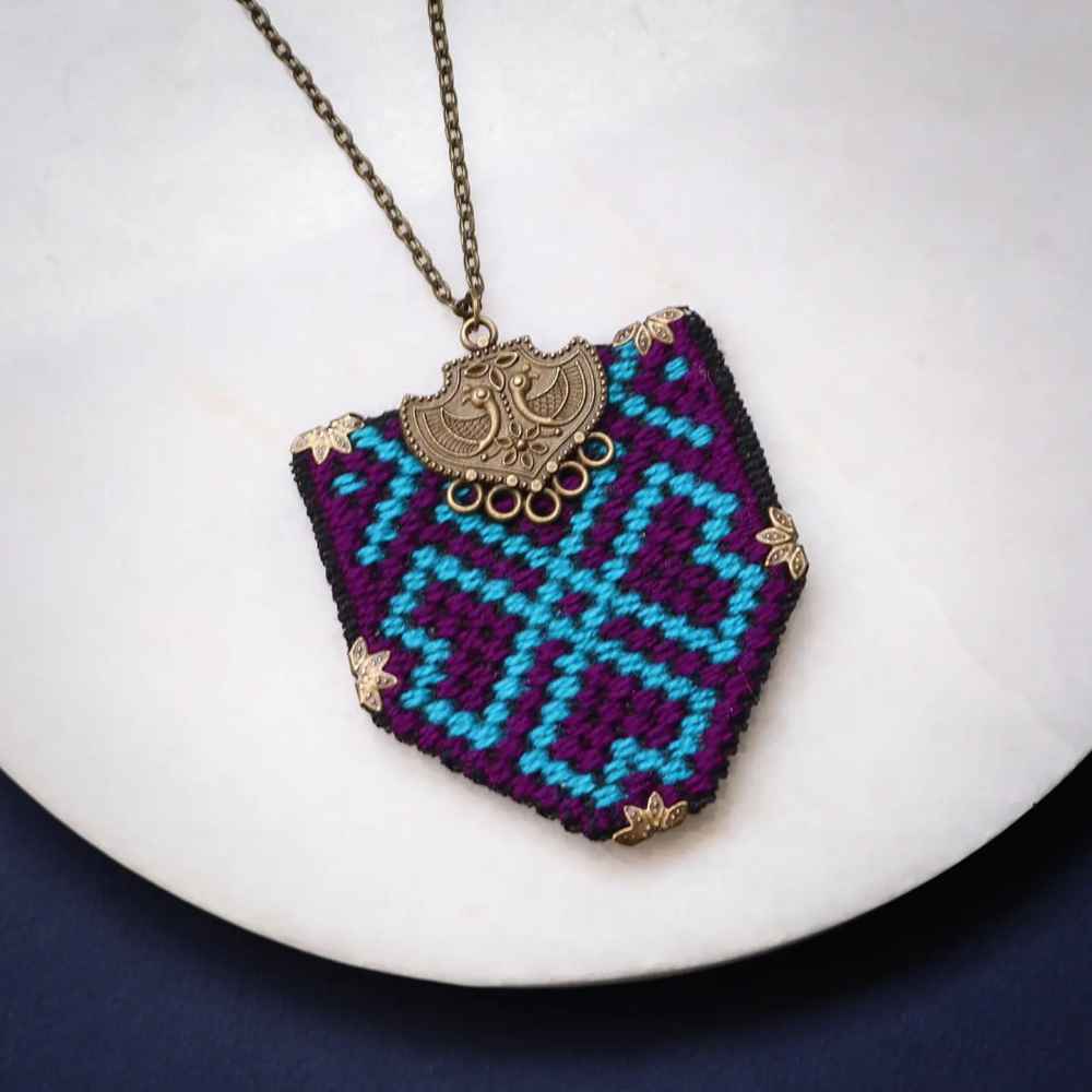 مجموعة عقد وسوار وأقراط مزخرفة إيرانية موديل هاله