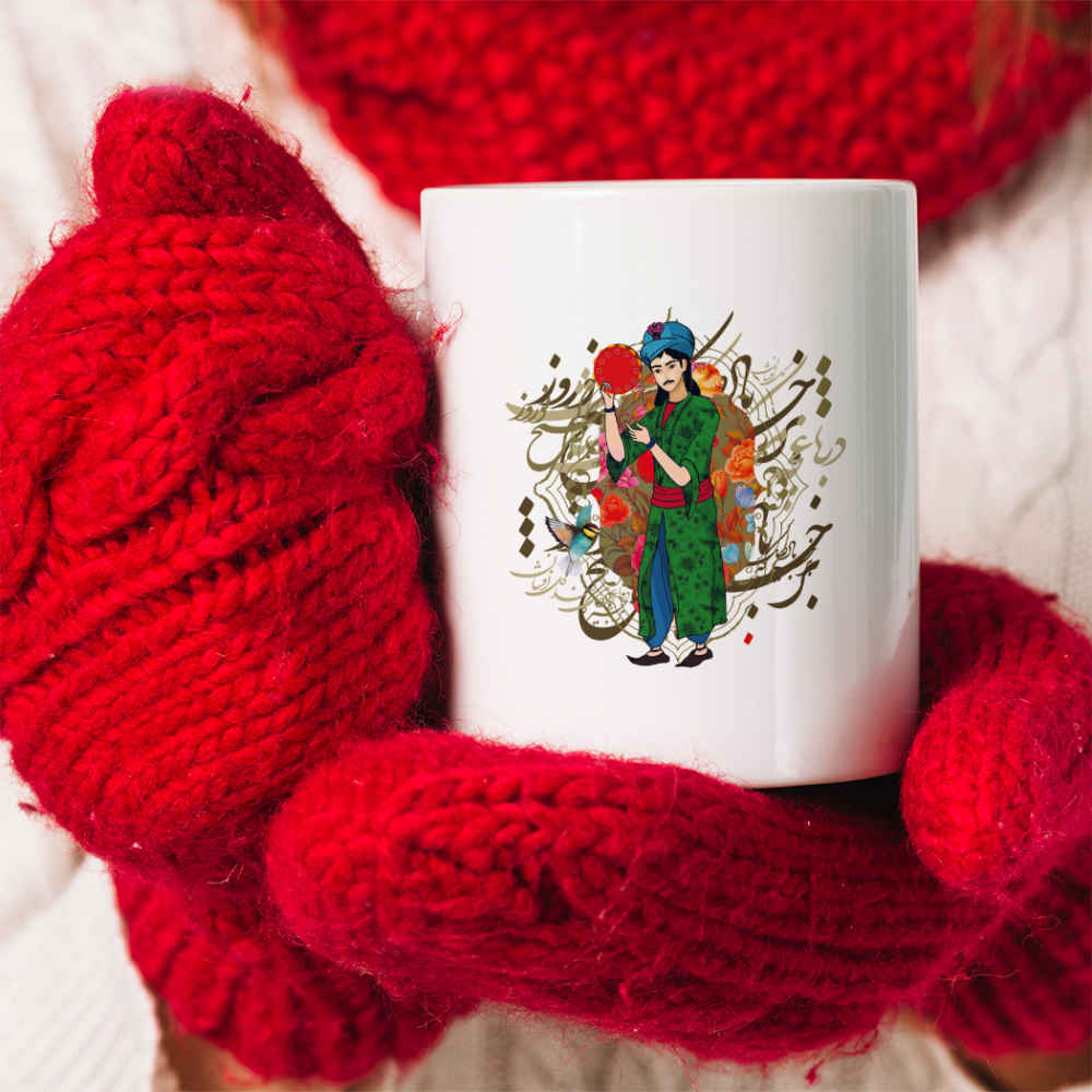 كوب قهوة سيراميكي إيراني – نموذج نوروز