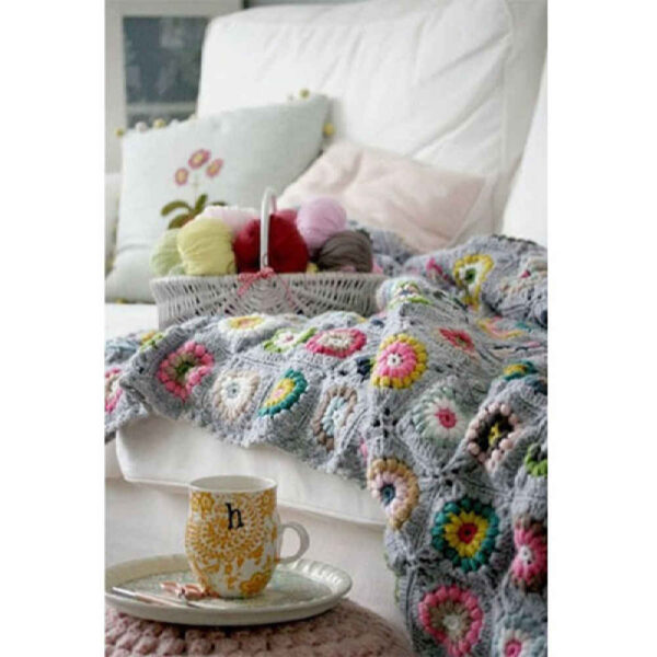 لحاف كروشيه للكنبة والسرير بوهو متقلب دلبار