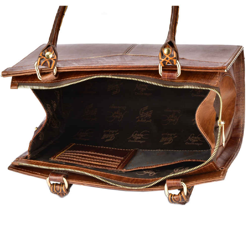 حقيبة ساتشيل من الجلد الحقيقي للنساء – موديل درنا