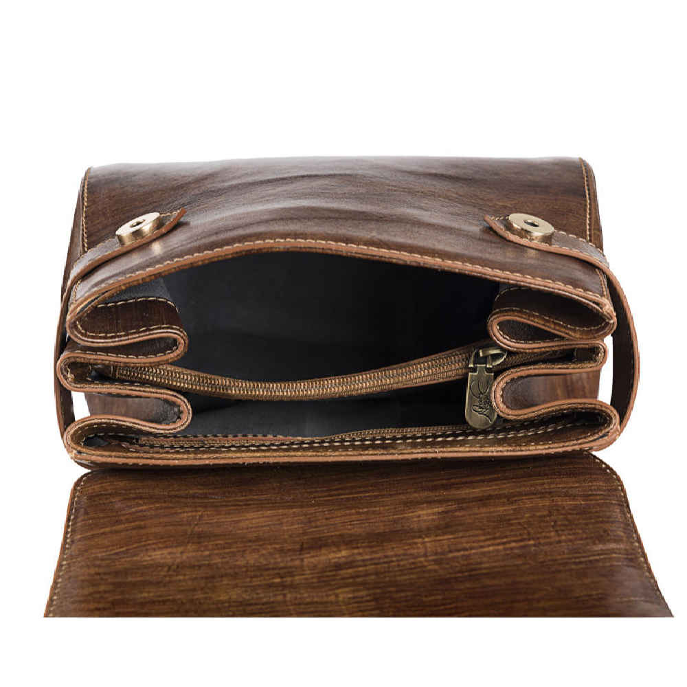 حقيبة كروس بودي فاخرة من الجلد المصنوع يدويًا – تصميم دورين