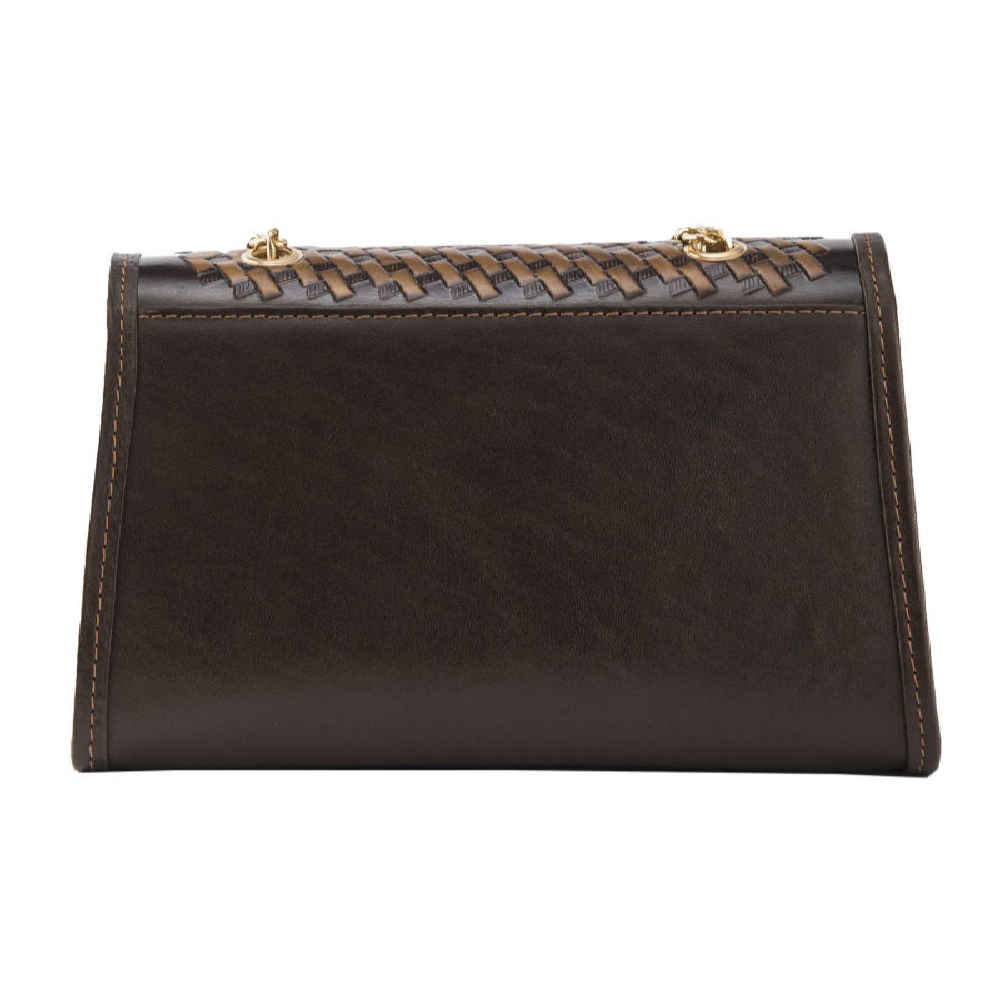 حقيبة كروس بودي فاخرة من الجلد المصنوع يدويًا – تصميم زهور