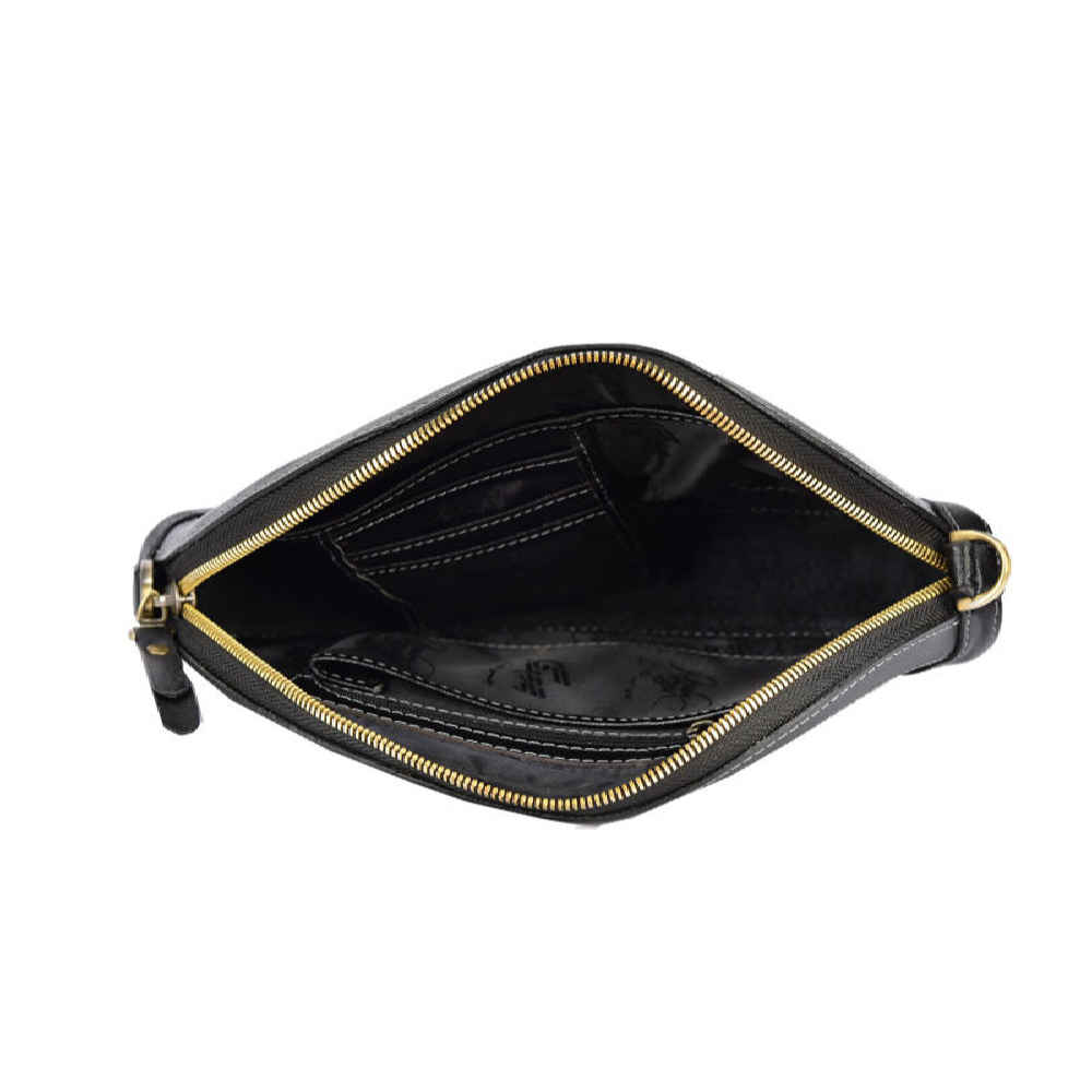 حقيبة كروس بودي من الجلد المصنوع يدويًا – تمنا للخط الفارسي